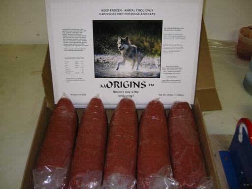 mORIGINS raw beef diet